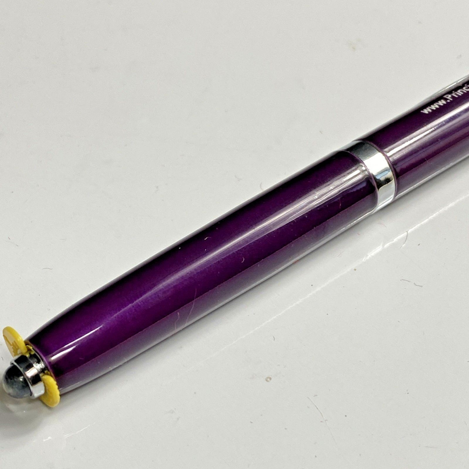 Adler Lexi 3-in-1 LED Lighted Tip Pen Stylus Purple Metal Ballpoint Black Ink