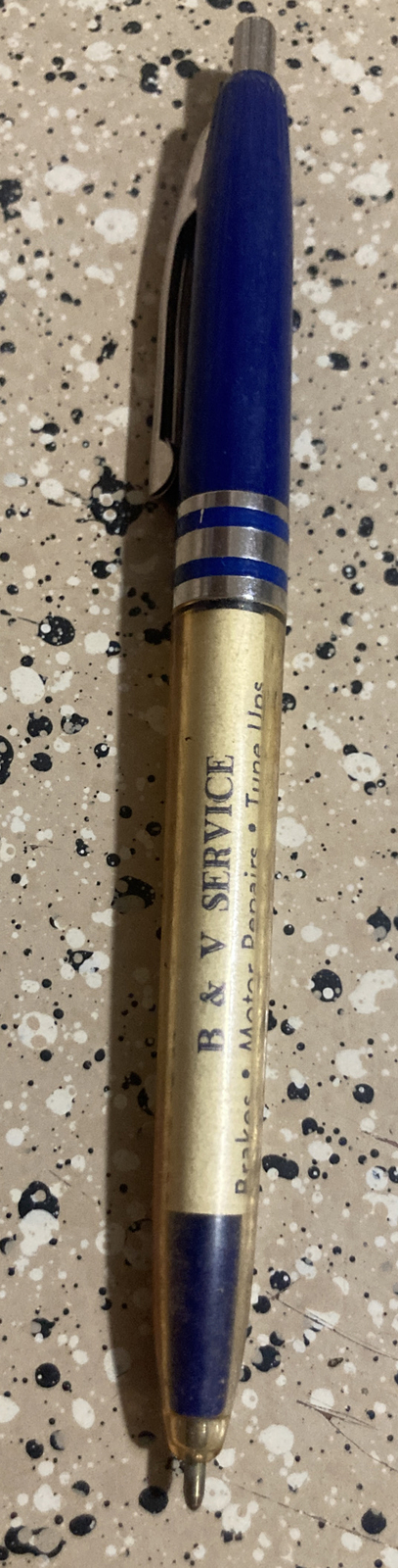 VTG MOBIL B&V SERVICE SYLMAR CA BERNARDO VALENC Advertising Ballpoint Pen NO Ink
