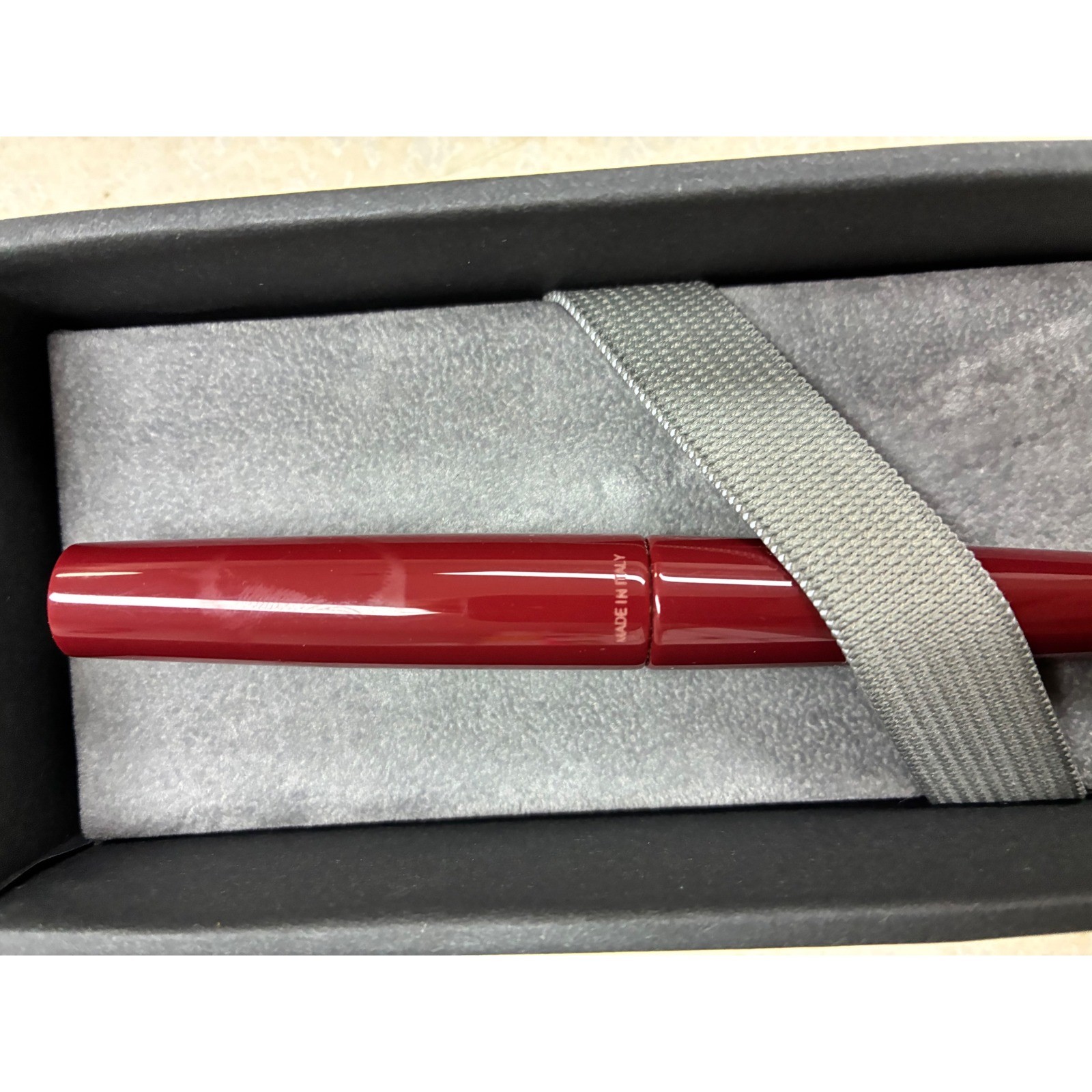 Tibaldi Infrangibile Ballpoint Pen Mauve Russet Red Made in Italy INFR-2640-BP