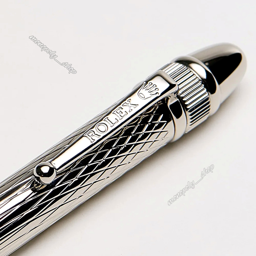 NEW Rolex Gift Ballpoint Silver Pen Novelty Collectible, Luxury New With Box