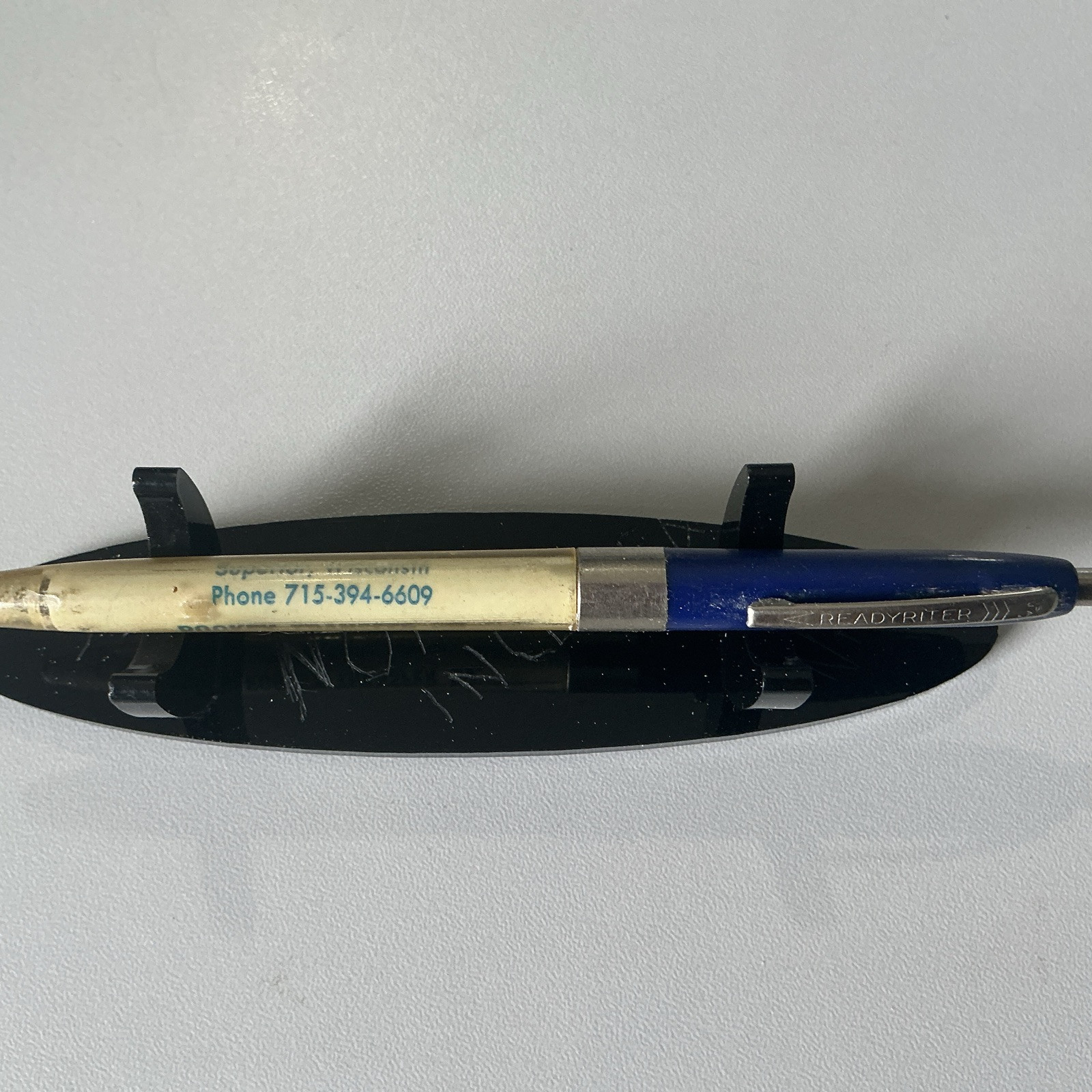 VTG ReadyRiter Ballpoint Pen – Rookey Transfer Co. Superior Wisconsin – X60