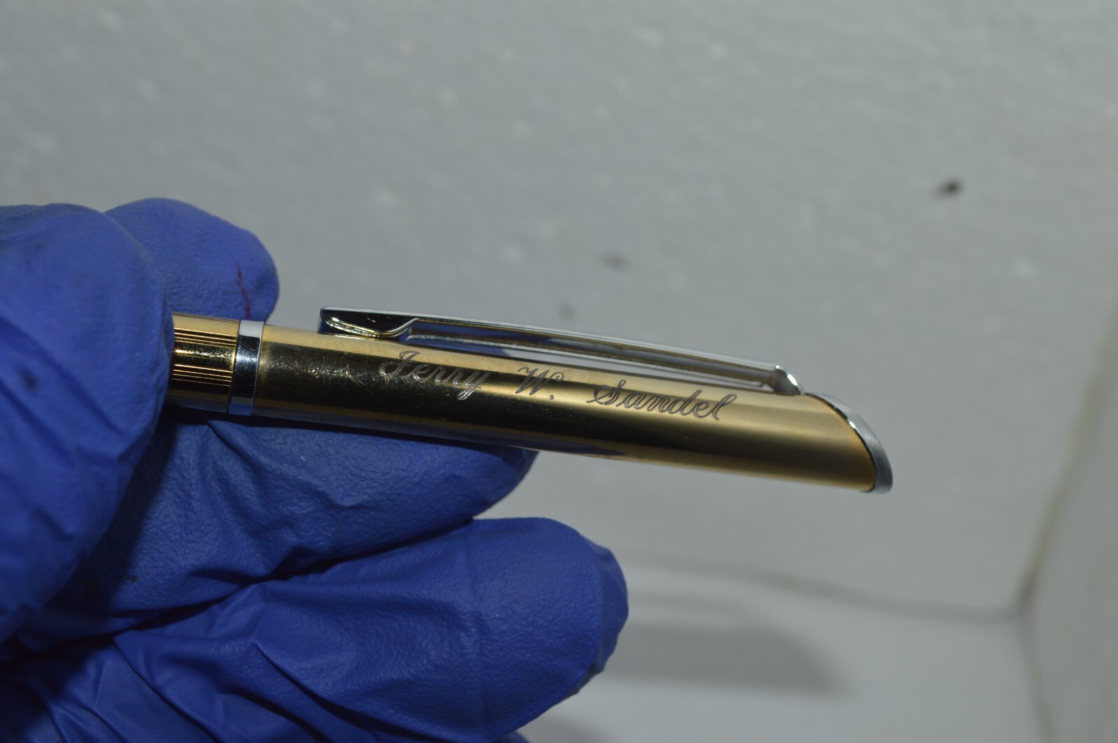 QUILL Ballpoint Pen Engraved Jerry W Sandel New Mexico State Symbol New Old Pen