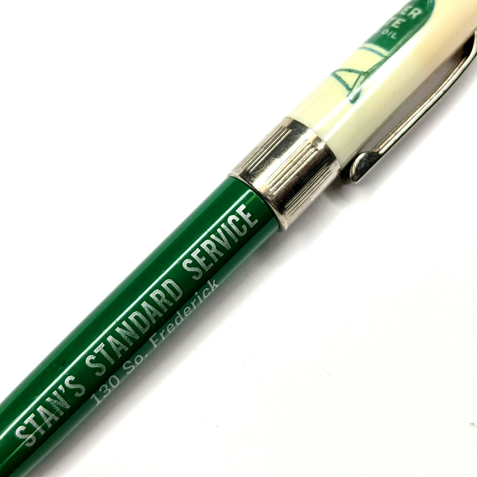 Oelwein, Iowa Quaker State Motor Oil Advertising Pen Stan’s Standard Service G25