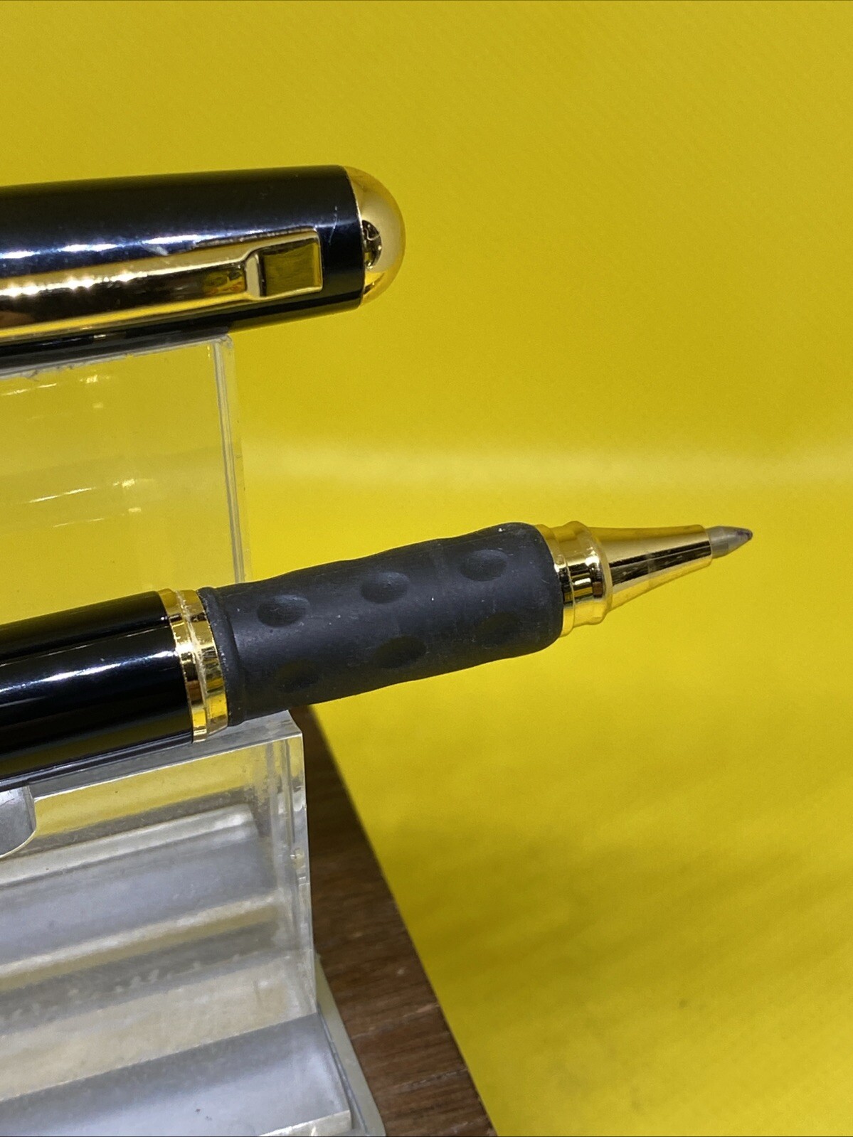 Pentel Excalibur Rx 15 Gloss Black/ Gold Trim Ballpoint Pen ( Japan)