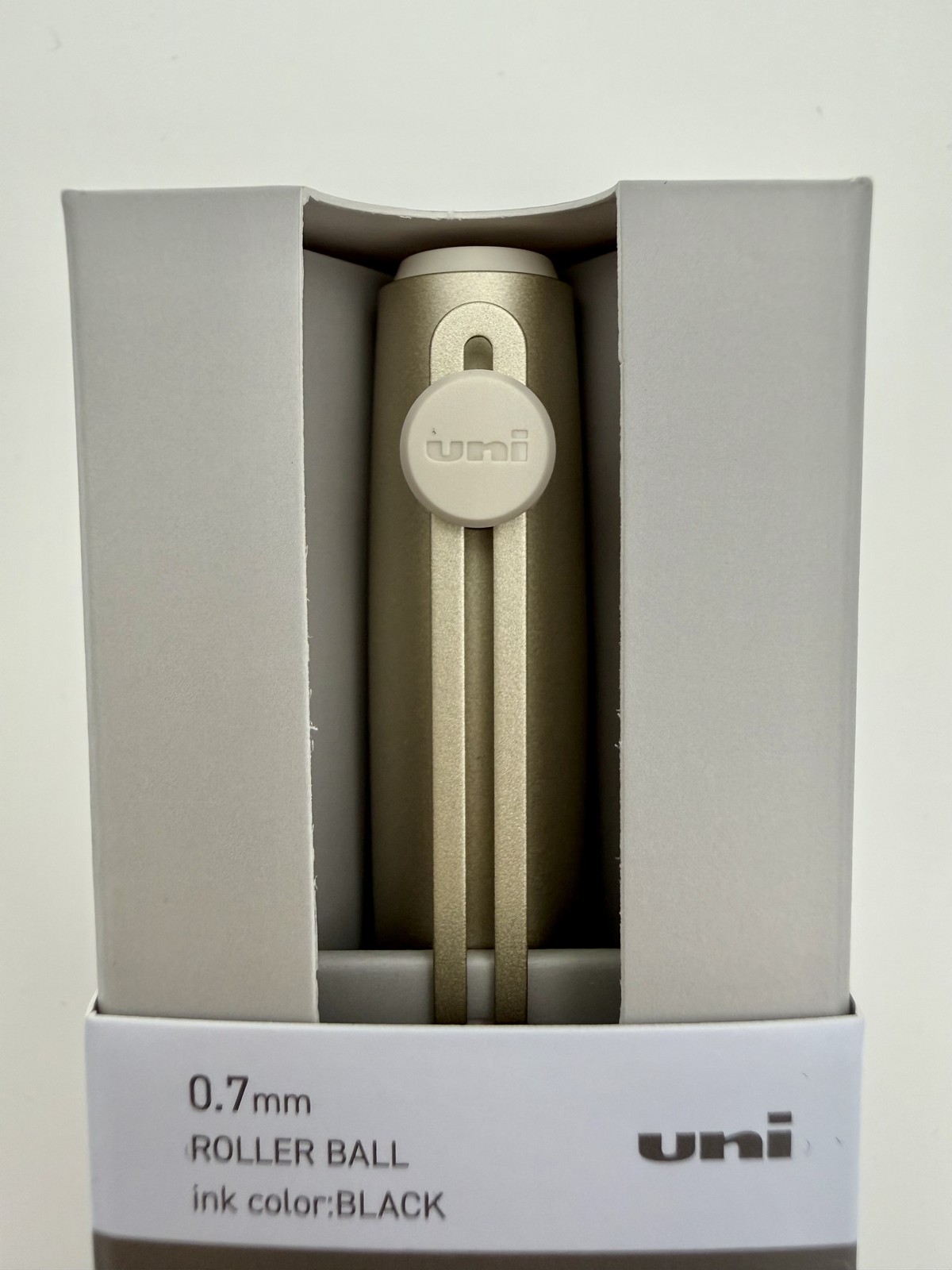 Mitsubishi Uni-ball ZENTO Signature 0.7mm Ballpoint Pen Champagne Gold Japan NEW