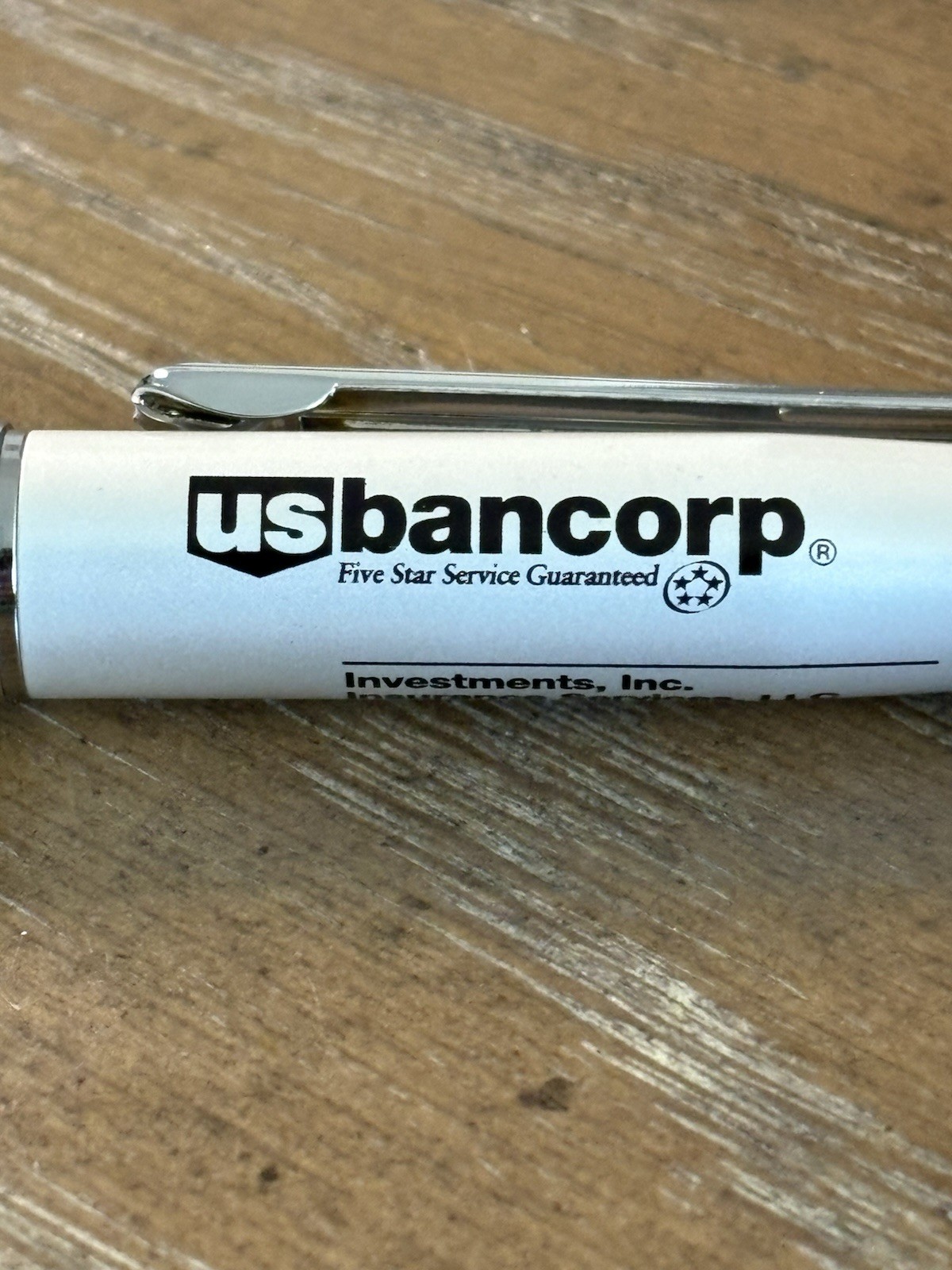 Lot Of 13 US Bancorp Investments Insurance Advertising Pen Metal Dried Ink NEW