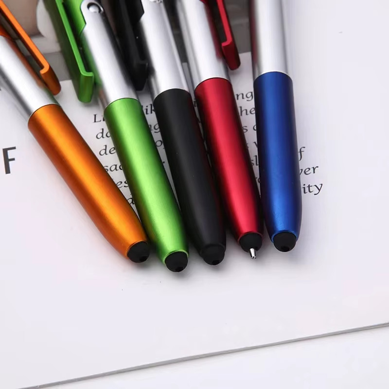 4-In-1 Multifunction Ballpoint Pen LED Light Foldable Phone Stand Night Reading