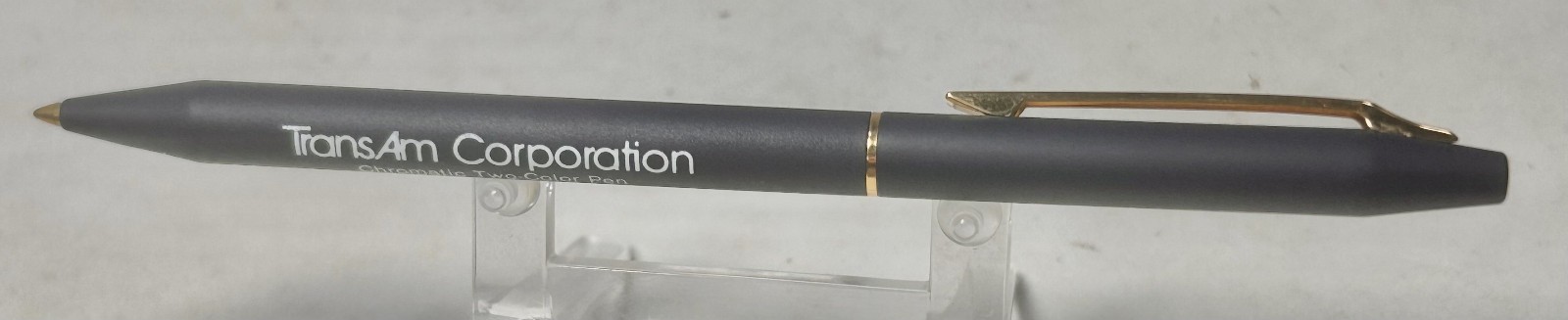 1987 Ritepoint CHROMATIC STANDARD 2-Color Salesman Sample CR-809 Advertising Pen