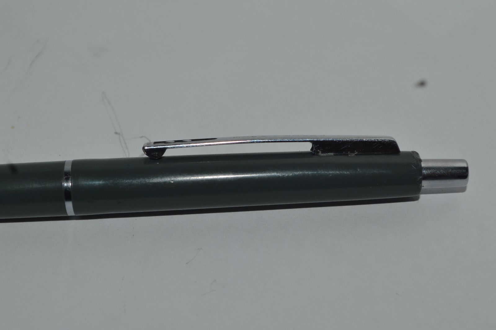 Paper Mate #355 MALIBU Ballpoint Pen Grey Color Plastic Made In USA Circa 1980’s