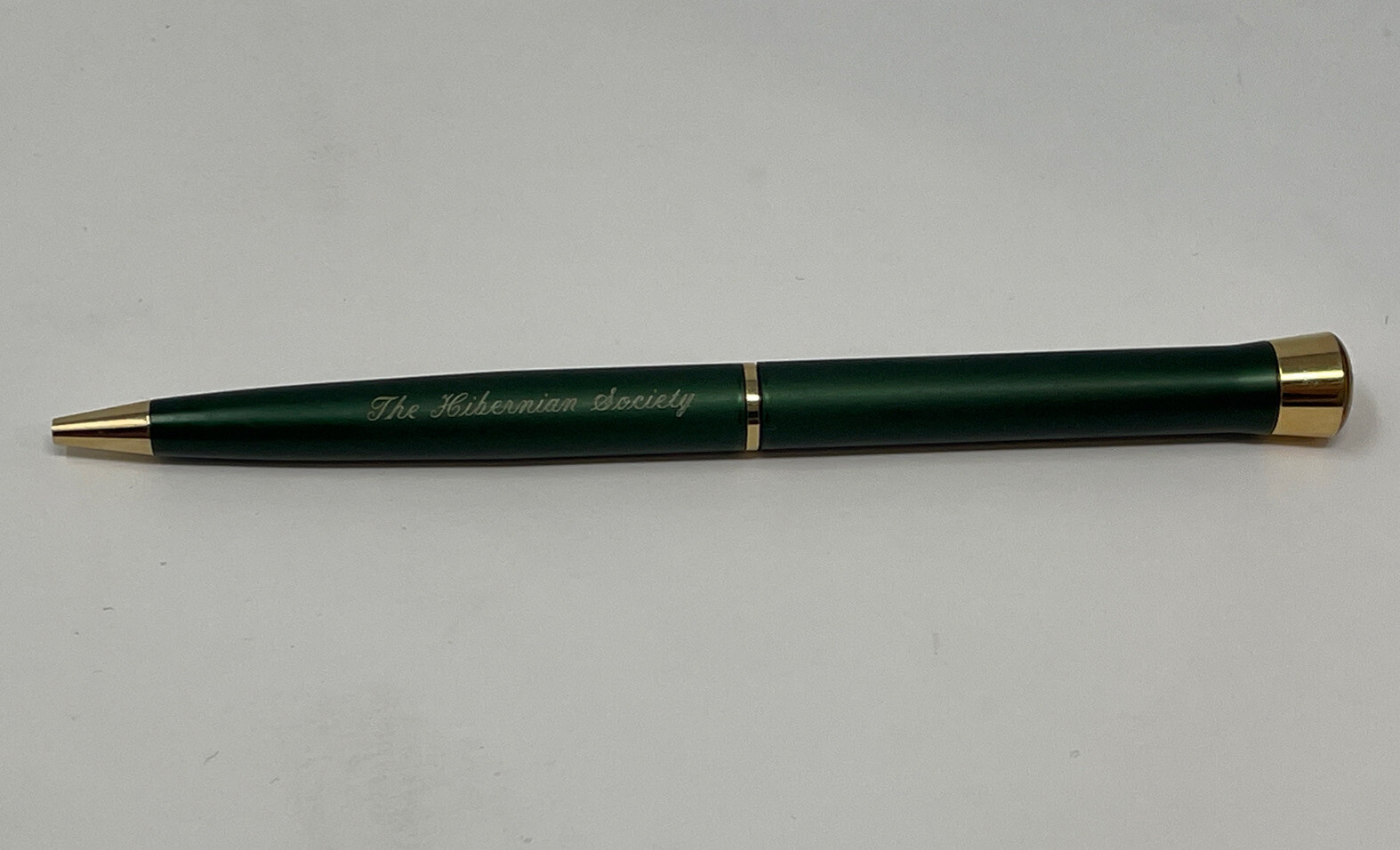 THE HIBERNIAN SOCIETY 3 LEAF CLOVER GARLAND BUBBLE TOP PEN