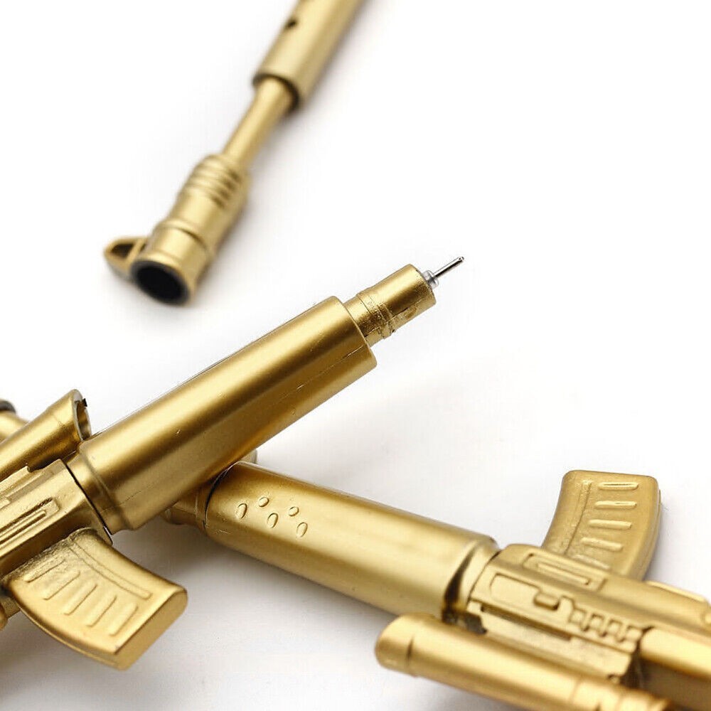 1Pc Rifle Shape Ballpoint Pen Black Ink Stationery Ball Point Novelty Pen USA~