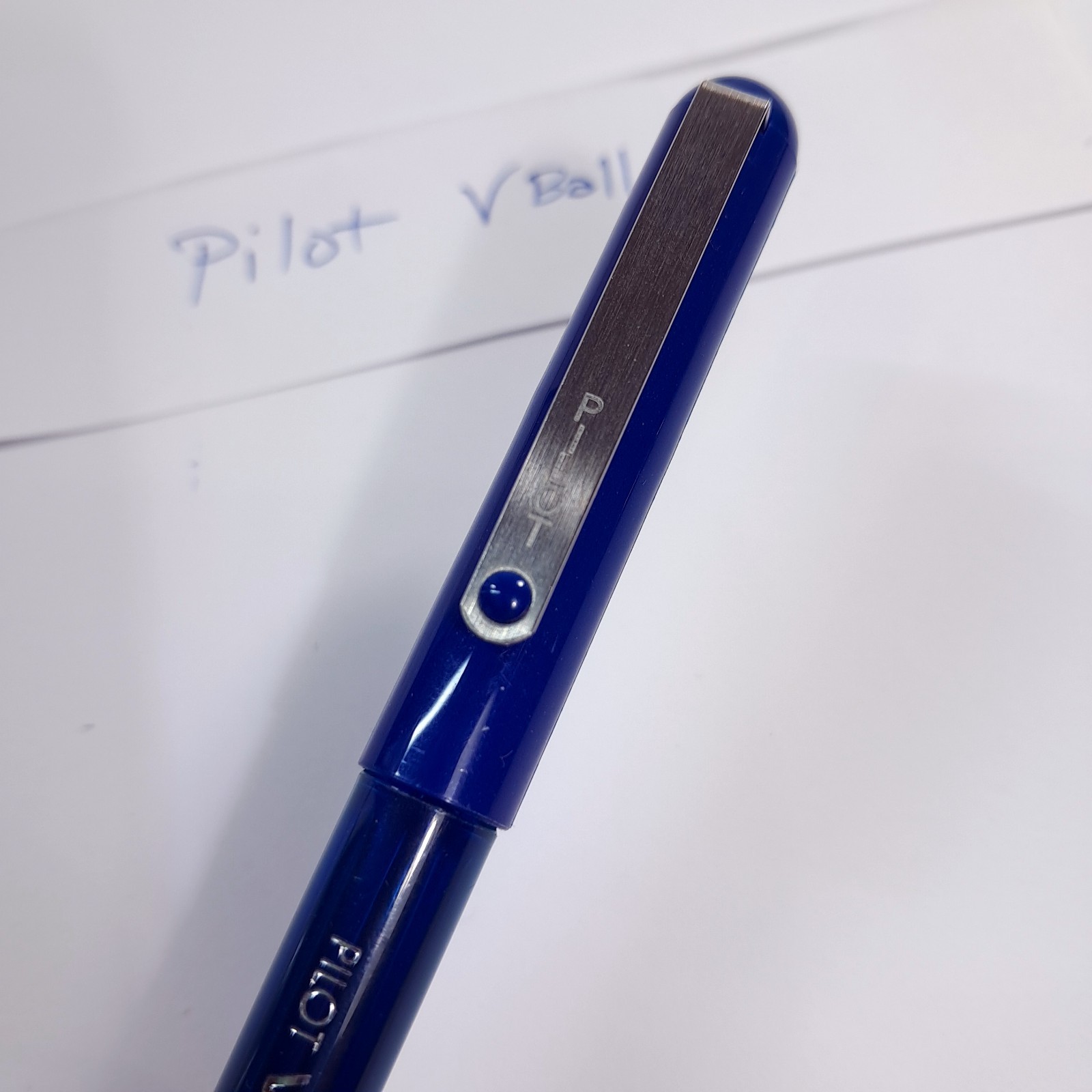Vintage Pilot Vball Extra Fine pen Blue Ink Rolling Ball v-ball cap capped works