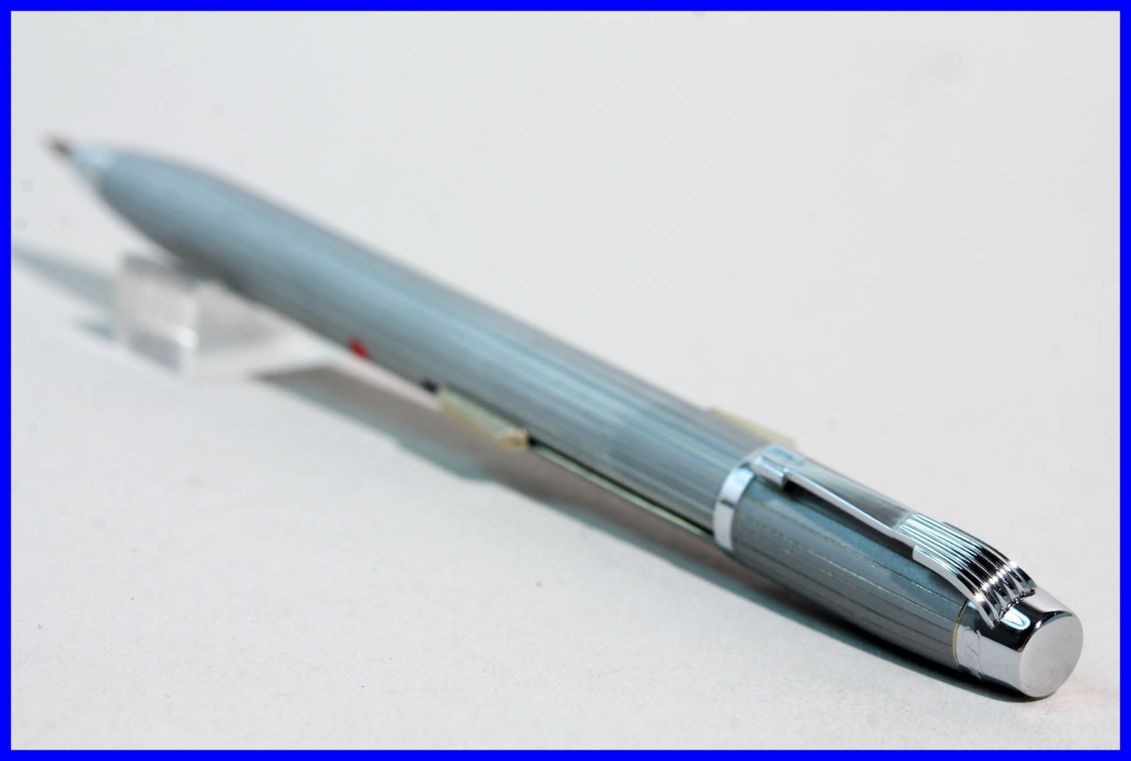 FEND SUPER NORMA 2 COLOR matt chromed PENCIL pocket size 1950s NOS box & papers