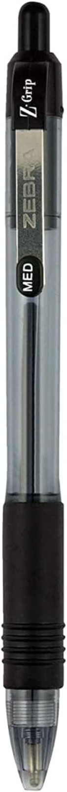 Zebra Z-Grip 1.0mm Ballpoint Pen Set – 12 Black & 12 Blue, Ideal for All Ages