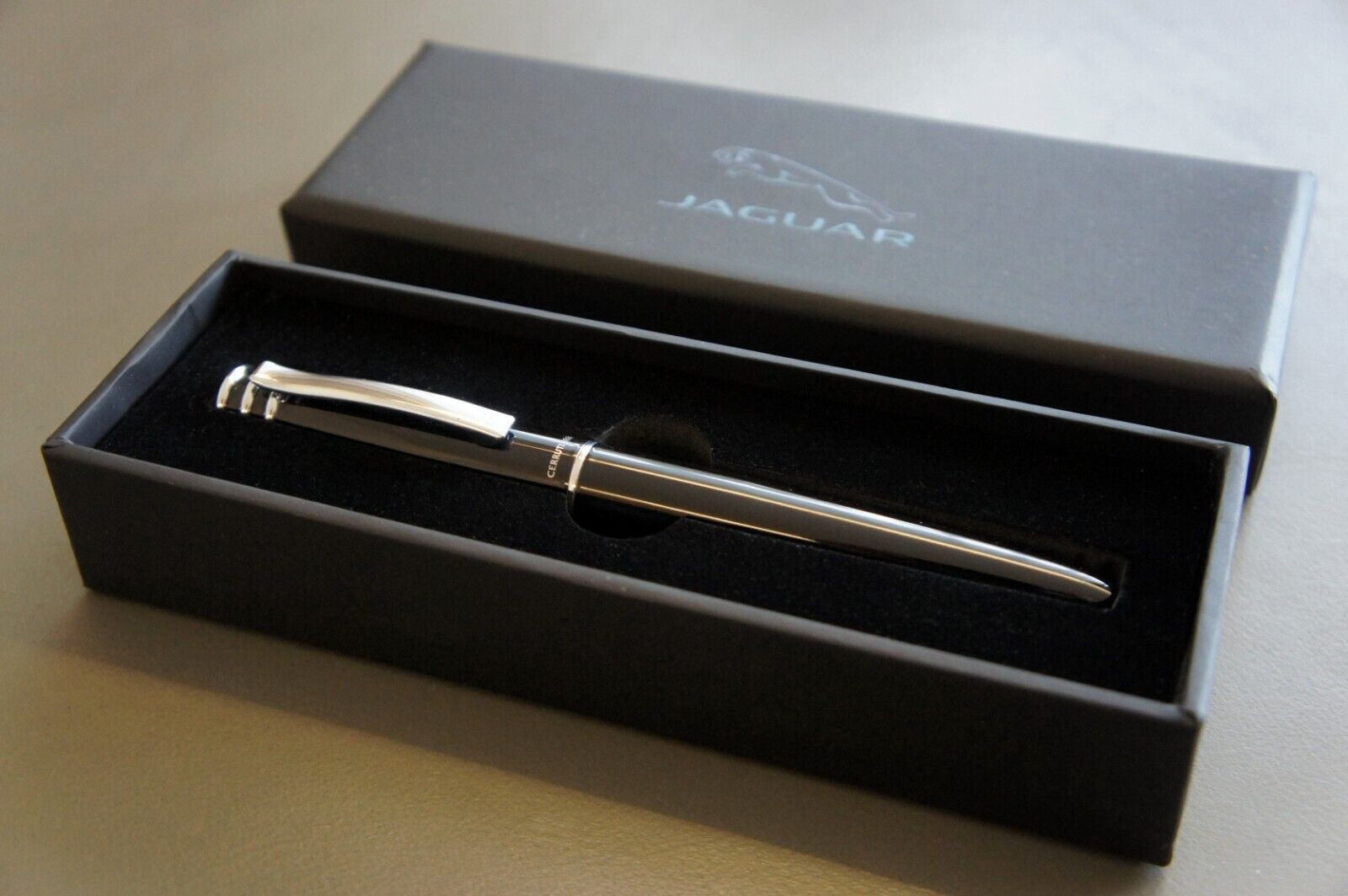 New Porsche Driver’s Selection Black Plastic Signature Ballpoint Roller Ball Pen