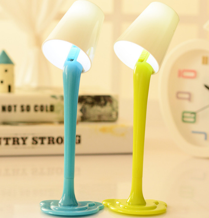 Novelty 1pc Kawaii Cute Table Lamp&Ballpoint Pen Kids School Stationery Random