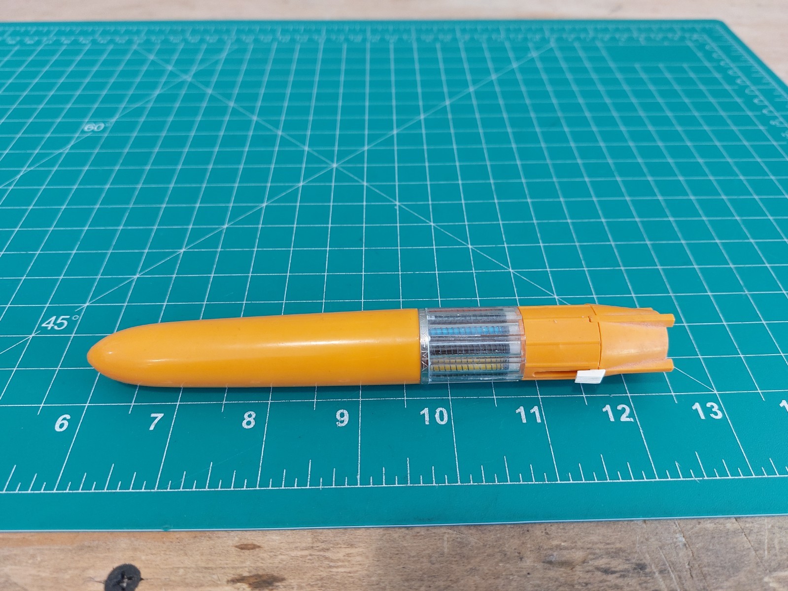 MAGIC 10 Italy Orange Rocket 10-in-1 Color Twist Retractable Ballpoint Pen Dry