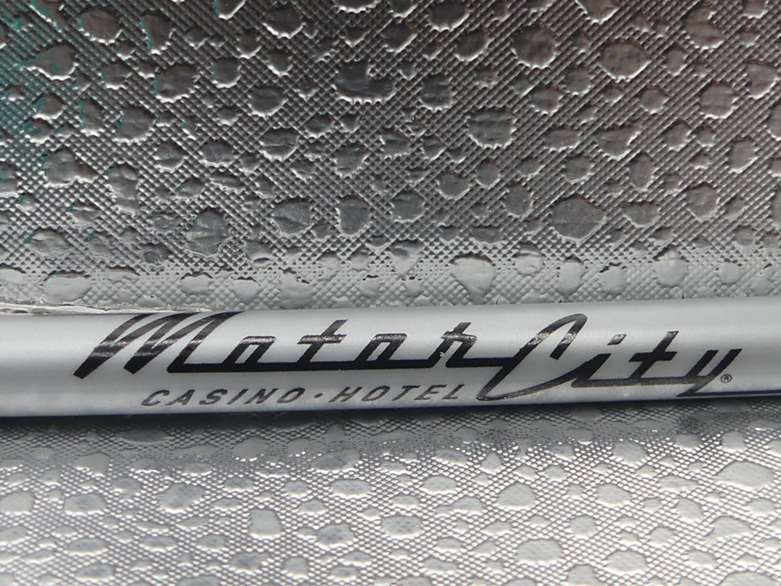 Motor City Casino Hotel Gray Light Blue Bic Advertising Mexico Ballpoint Pen