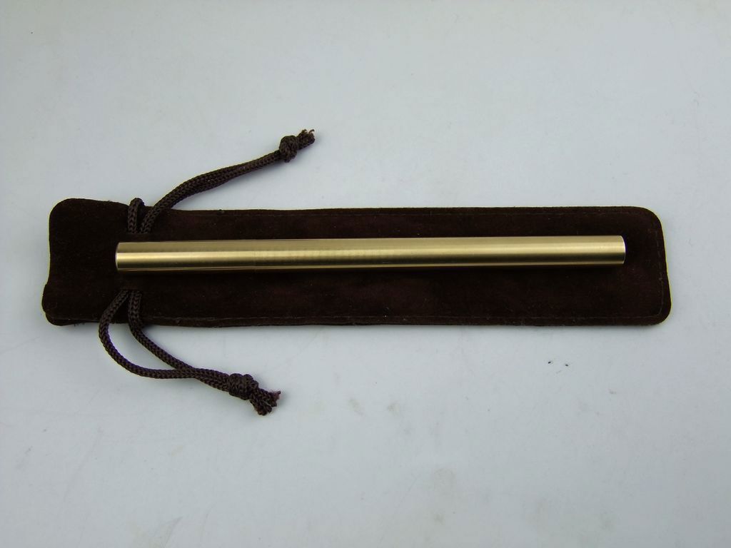 Handmade Solid Brass Ball Point Pen Office Ballpoint Pen With Clip Gifts New