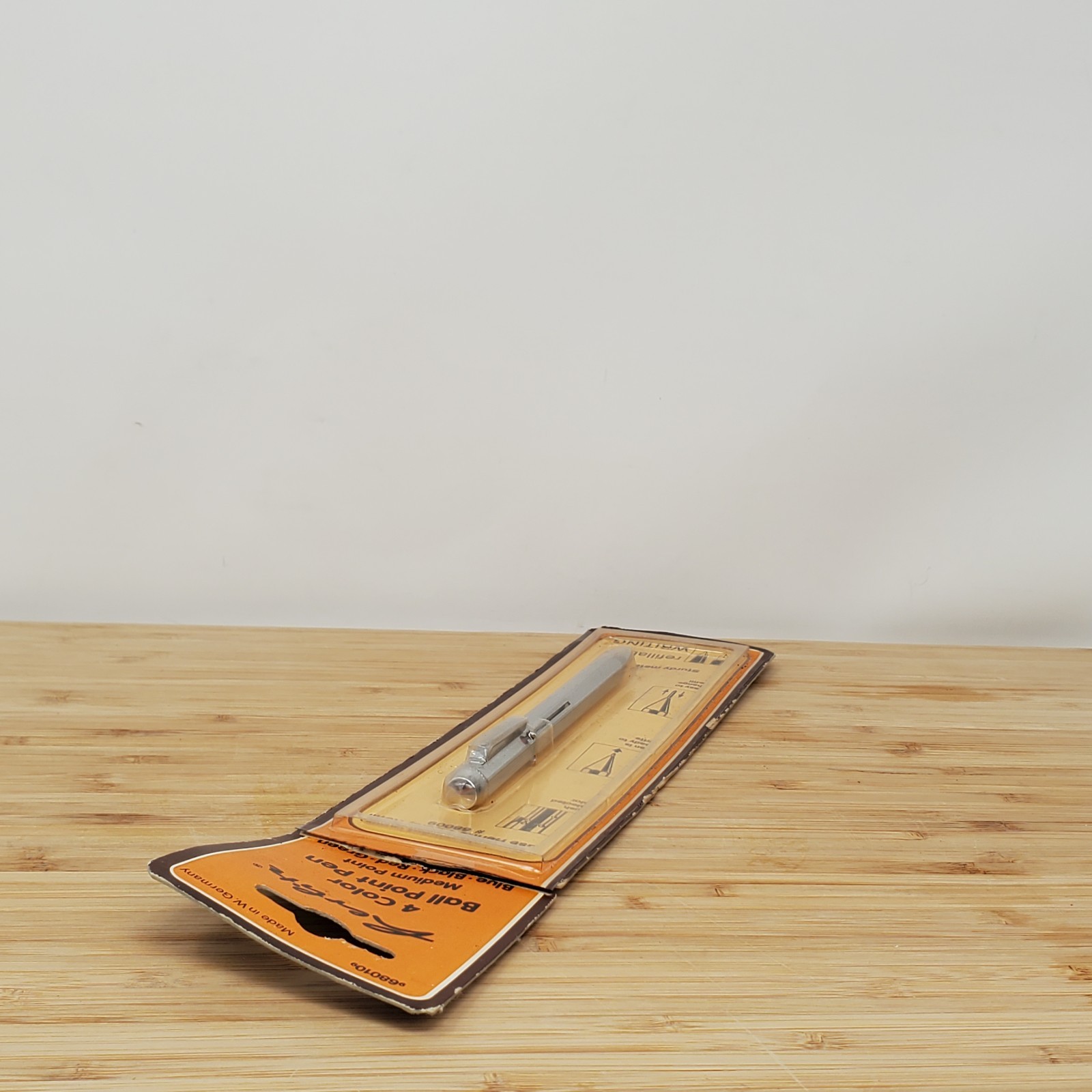 Vintage Herlitz 4 Color Ballpoint Pen Metal Case W Germany Multi Pen NOS
