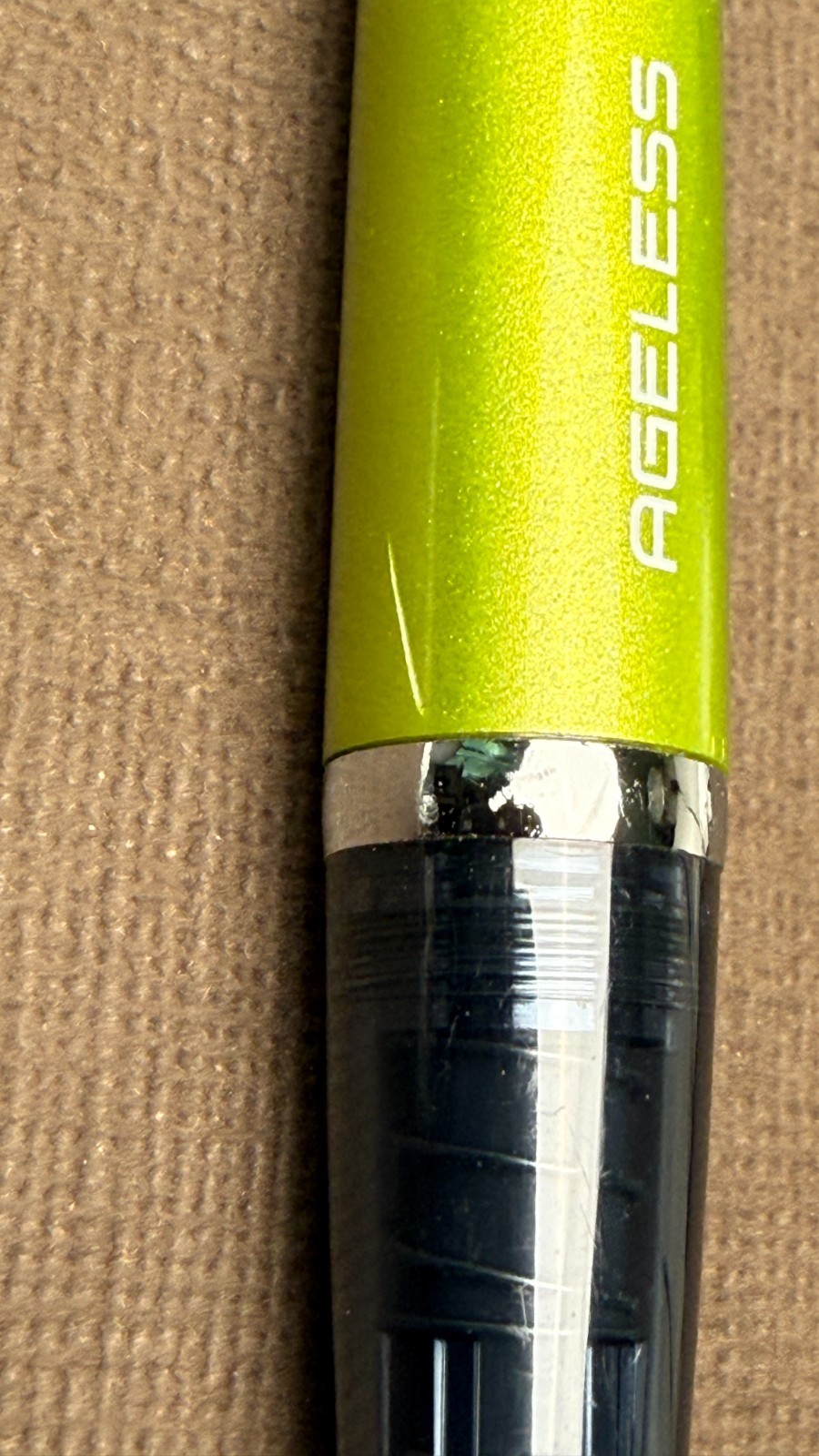 Pilot Ageless Present Pen Lime Green No Box Papers w/ BRFN Refill