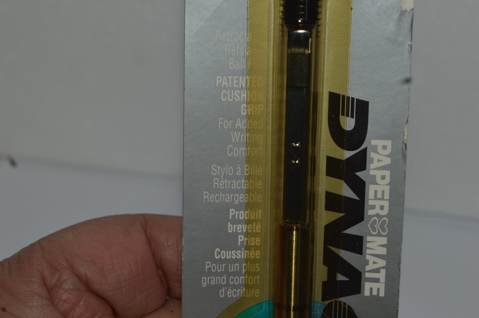 Paper Mate DYNAGRIP RT50 Ballpoint Pen Stainless Steel Made In Japan MOC Ca 1991