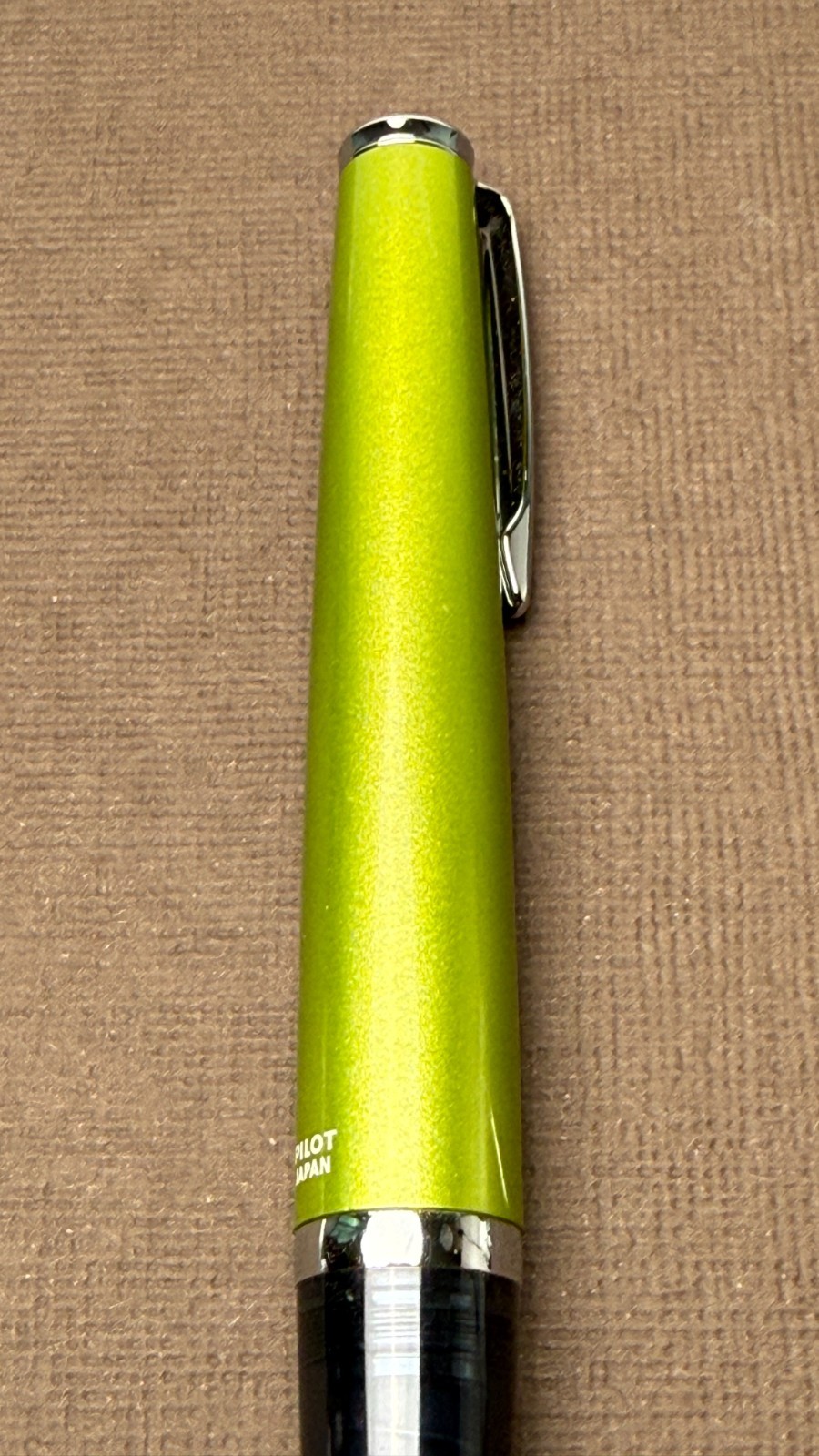 Pilot Ageless Present Pen Lime Green No Box Papers w/ BRFN Refill