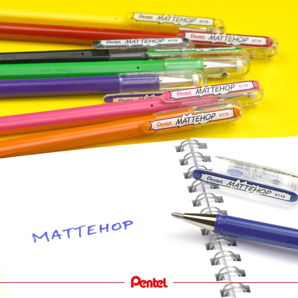 14 Count Matte Color Ballpoint Pen Set for Writing and Illustration 14 Colors