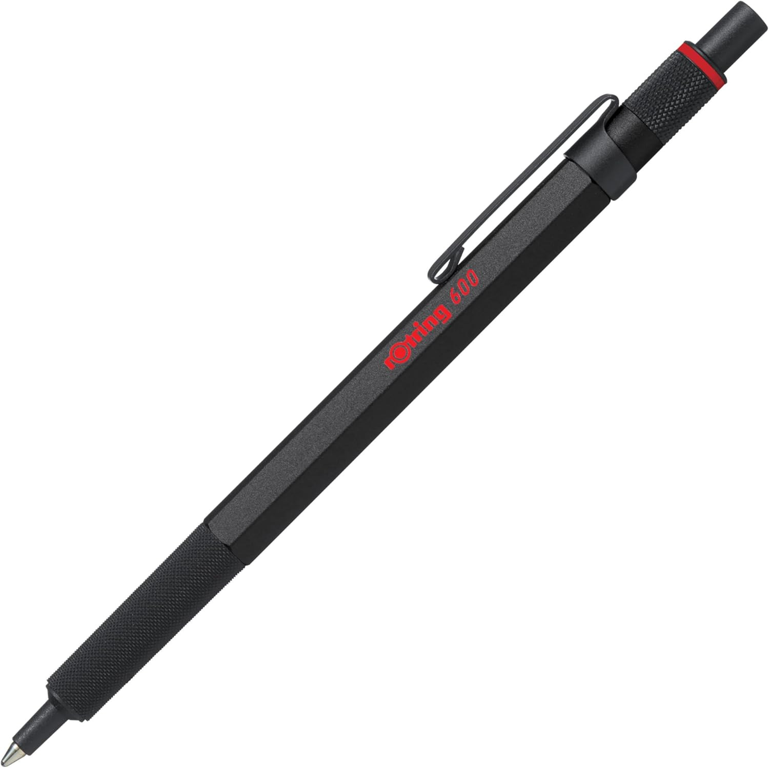 600 Ballpoint Pen, Medium Point, Black Ink, Black Barrel, Refillable, 1 Count –
