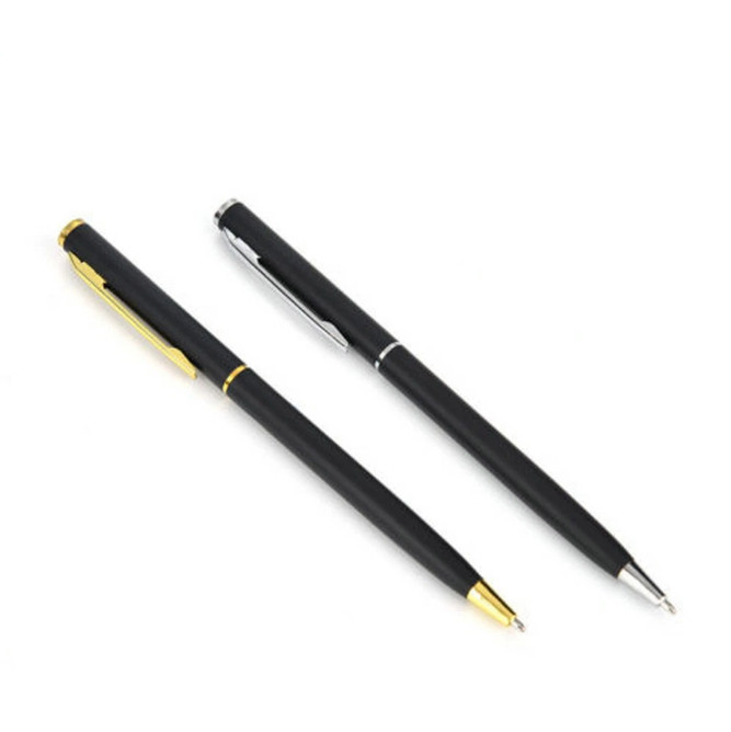 Stainless Steel Ballpoint Pen Ball Point Writing Pen Student Stationery Retro