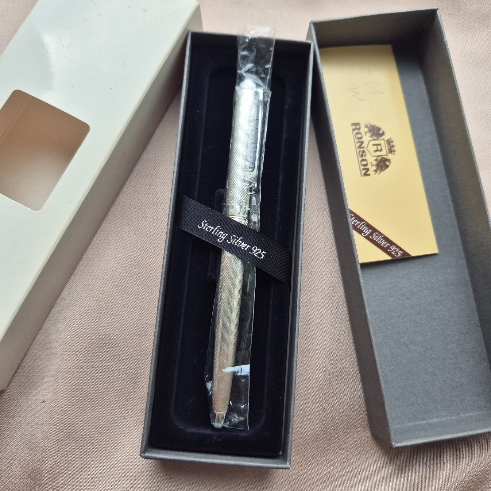 SOLID 925 STERLING SILVER Ronson Pen | NOT PLATE | MINT NOS Private Collection