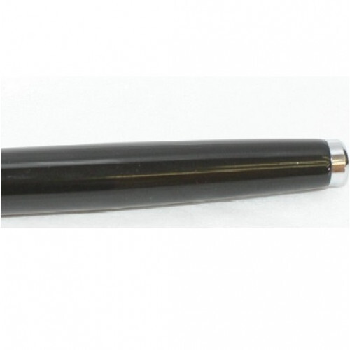 Dupont Ballpoint Pen with Cap / BLK & SLV in Good Condition Limited From JAPAN
