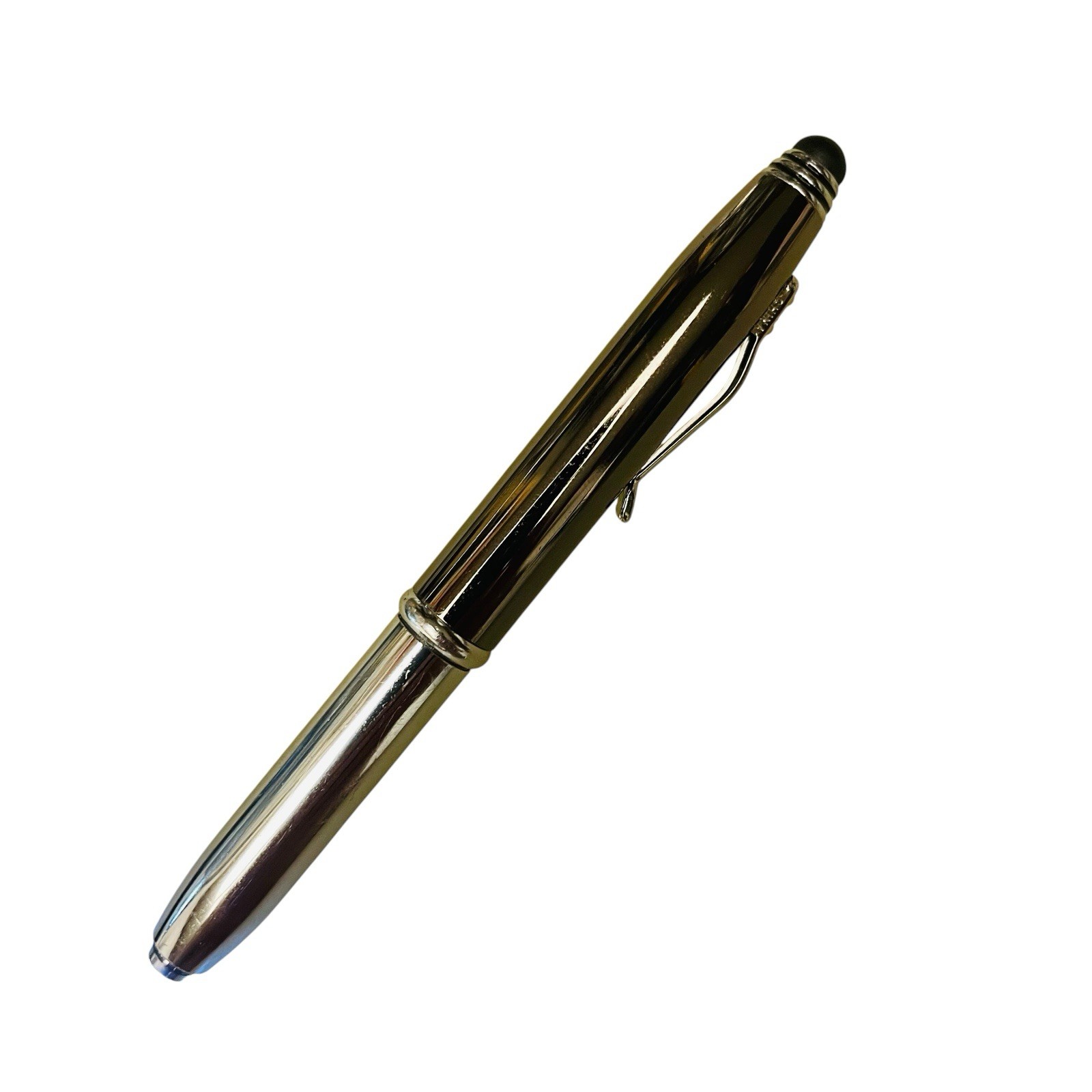 Adler 3-in-1 LED Tip Pen Touch Screen Stylus Brown Metal Black Ink Advertising