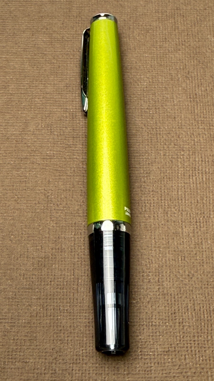 Pilot Ageless Present Pen Lime Green No Box Papers w/ BRFN Refill