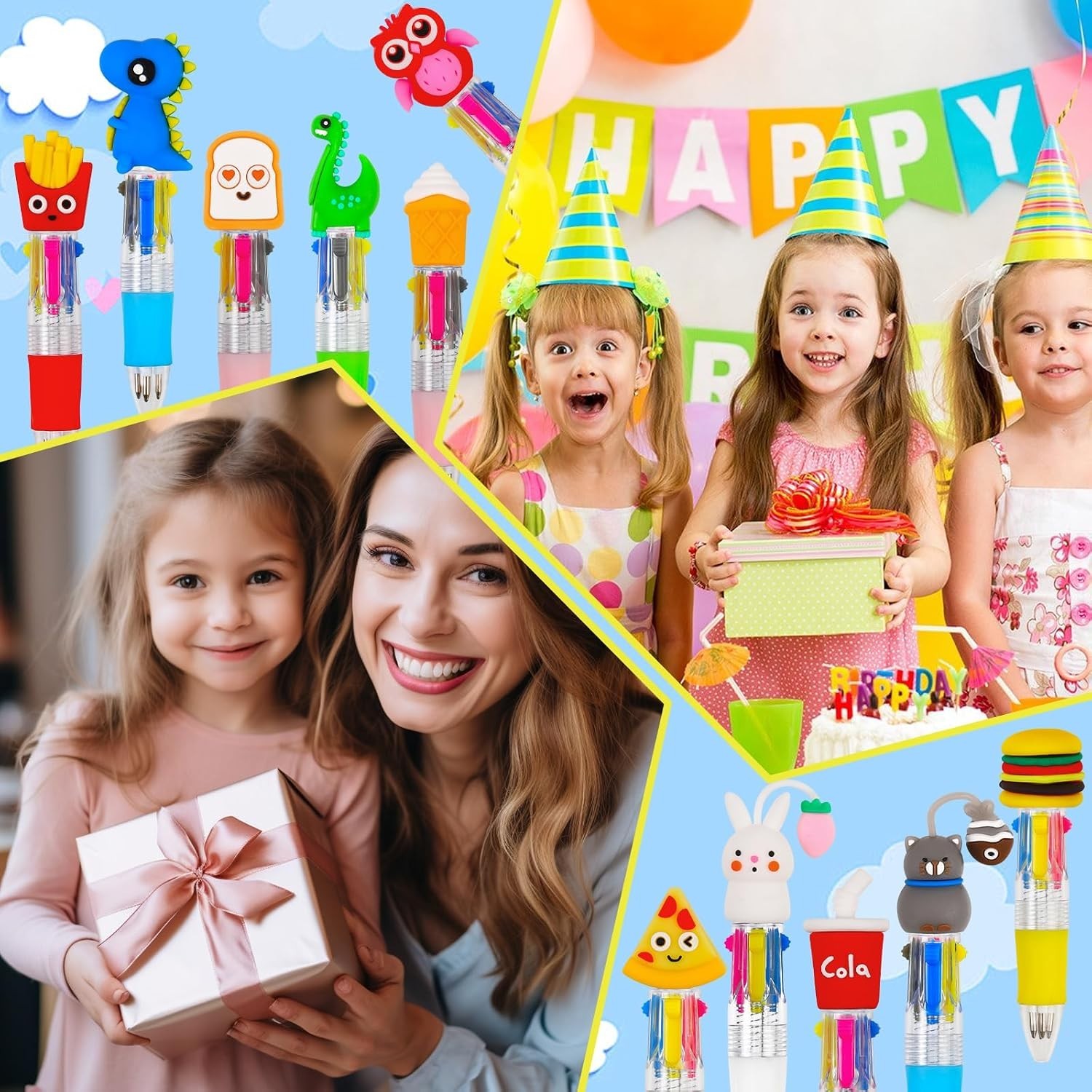 4-in-1 Ballpoint Pen Set for Birthdays, Children