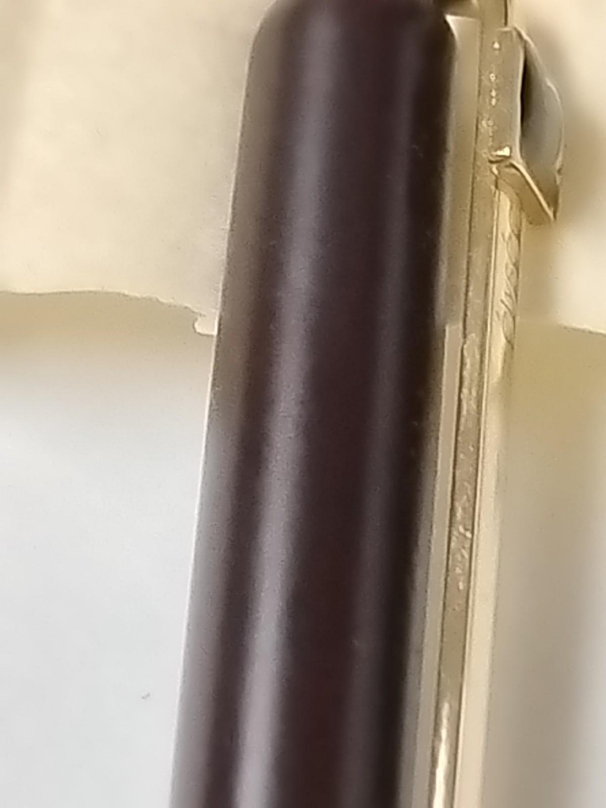 VTG Élysée Line 60 Ballpoint Pen Chocolate Brown Gold Trim-Omega Log-Germany #84