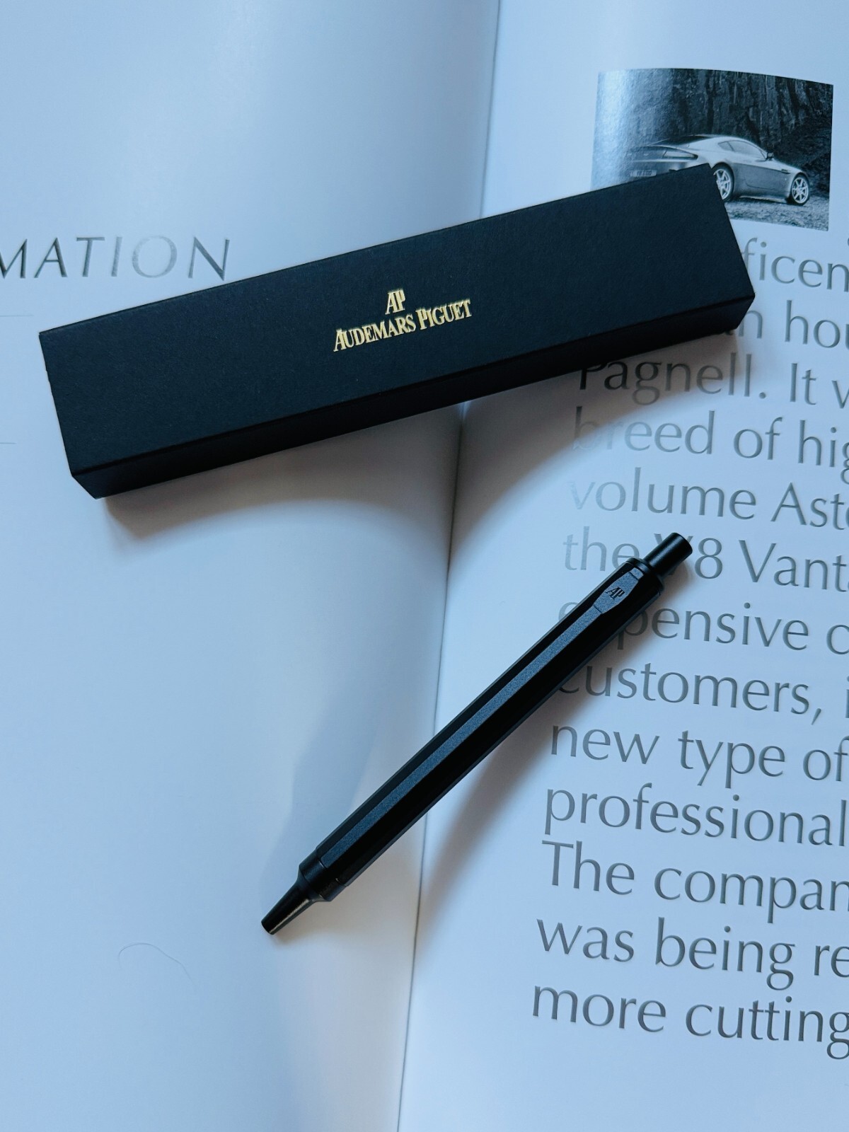 Audemars Piguet Royal Oak Titanium Ballpoint Pen – New in Box-Black, AD Gift