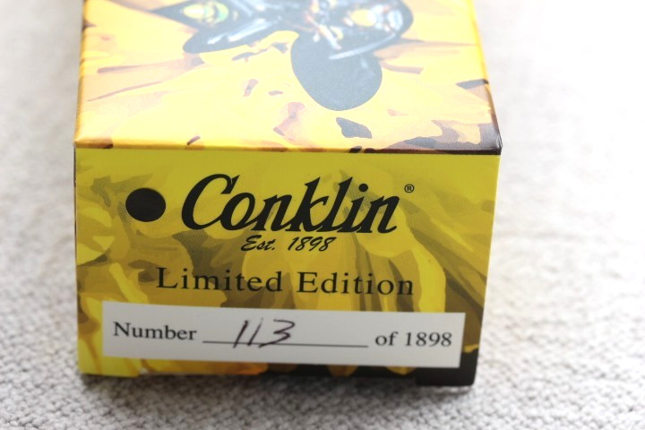 CONKLIN DURAGRAPH YELLOW HORNET #113 MADE LIMITED EDITION BALLPOINT PEN NEW/BOX