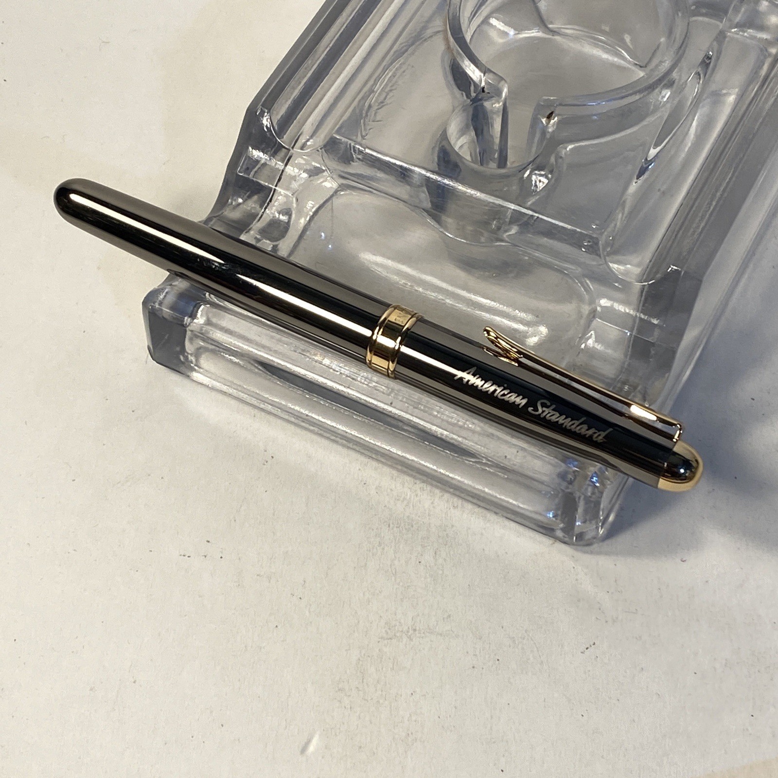 Bettoni Pen American Standard Roller Ball Gun Metal W/ Gold Tone
