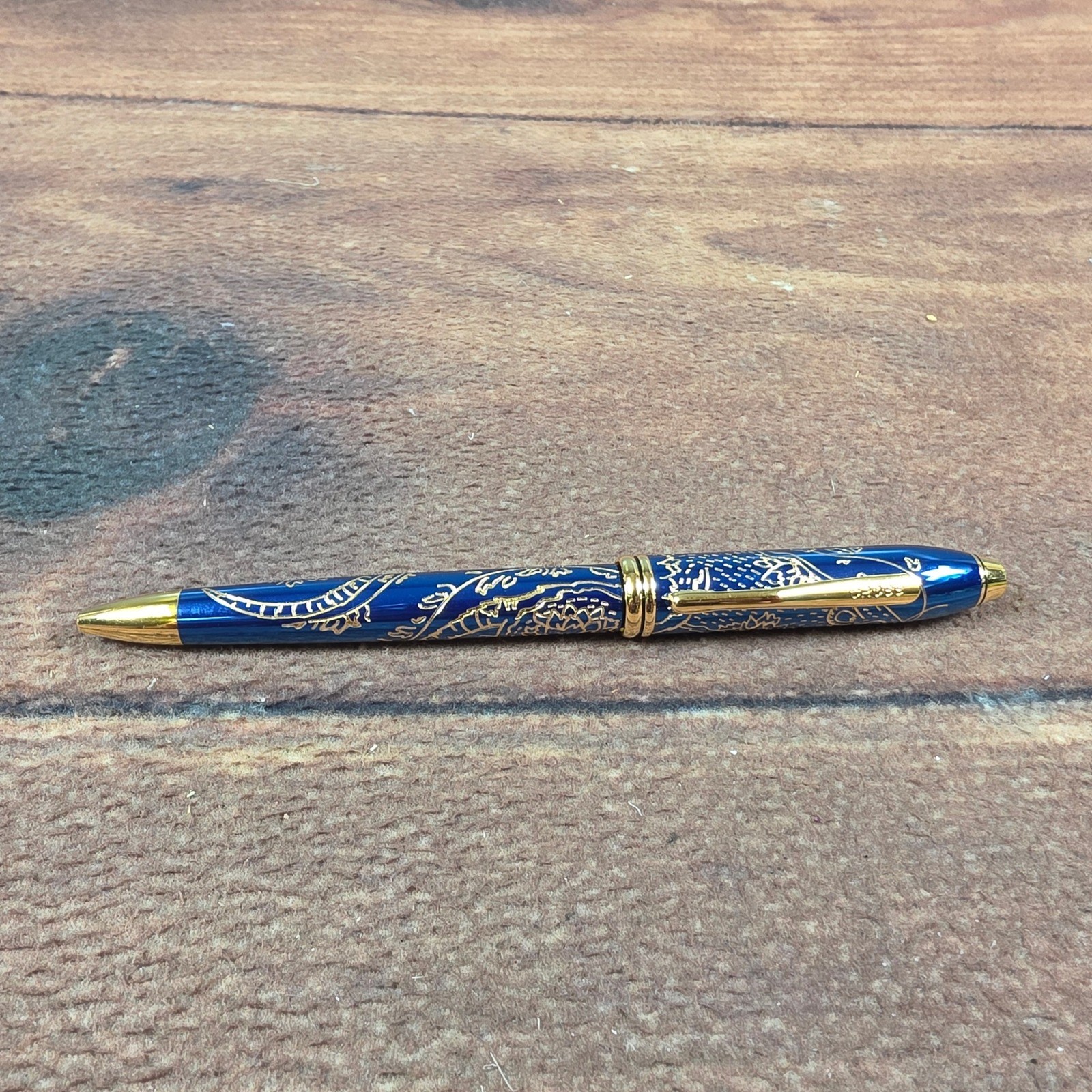 Cross Sauvage Ballpoint Pen Year of the Dragon Blue Gold Good Special Edition