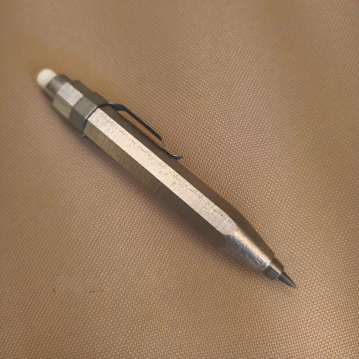 EDC Automatic Pencil HB Drafting Sketch Writing Press-Typ HDPE Titanium PEI Body