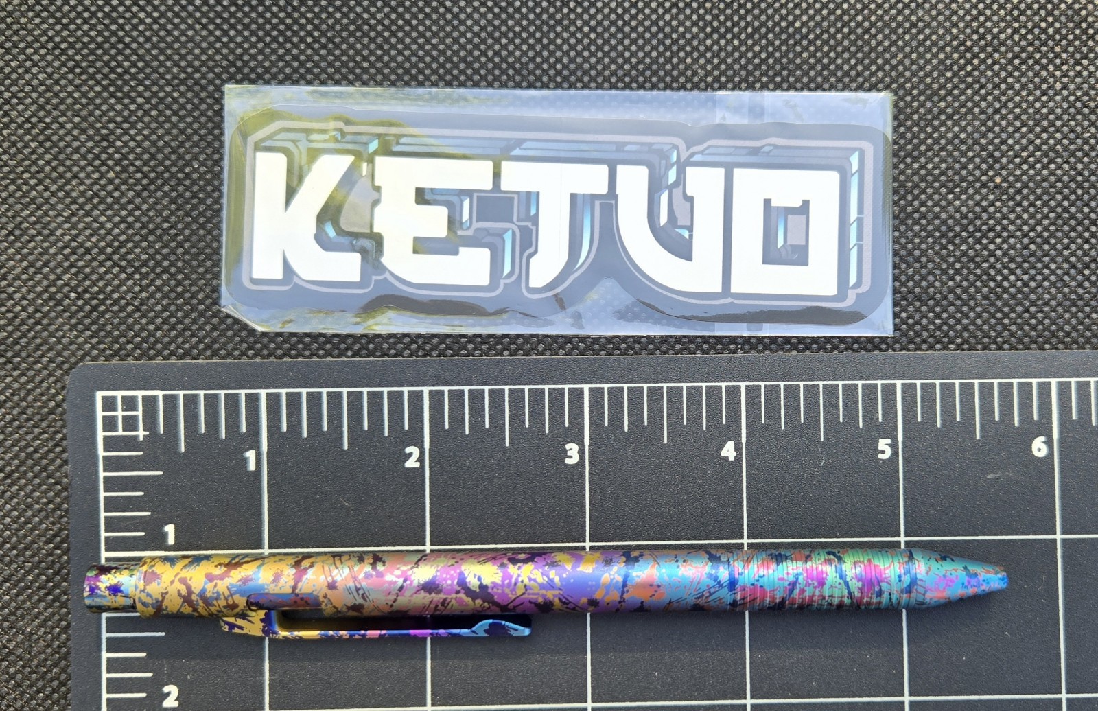 Ketuo Halo 2 Bolt Action Pen 80’s Grunge Titanium New In Box W/Xtra Cartridge