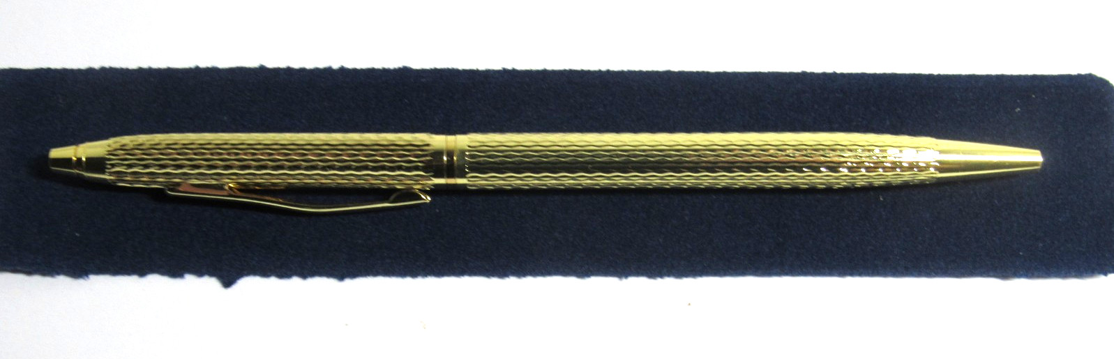 TERZETTI Model «SLIM» PLUS FILIGREE GOLD/GT BALLPOINT PEN