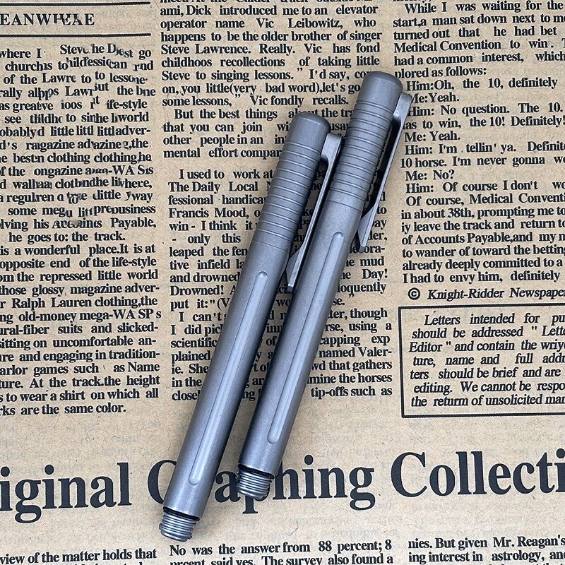 Titanium Mini Ballpoint Pen Signature Writing Pocket Pen Office Outdoor EDC