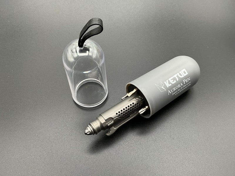 Ketuo Aurora Multi Function Pen Gray Writes Black Streamlined Stores Hex Bits