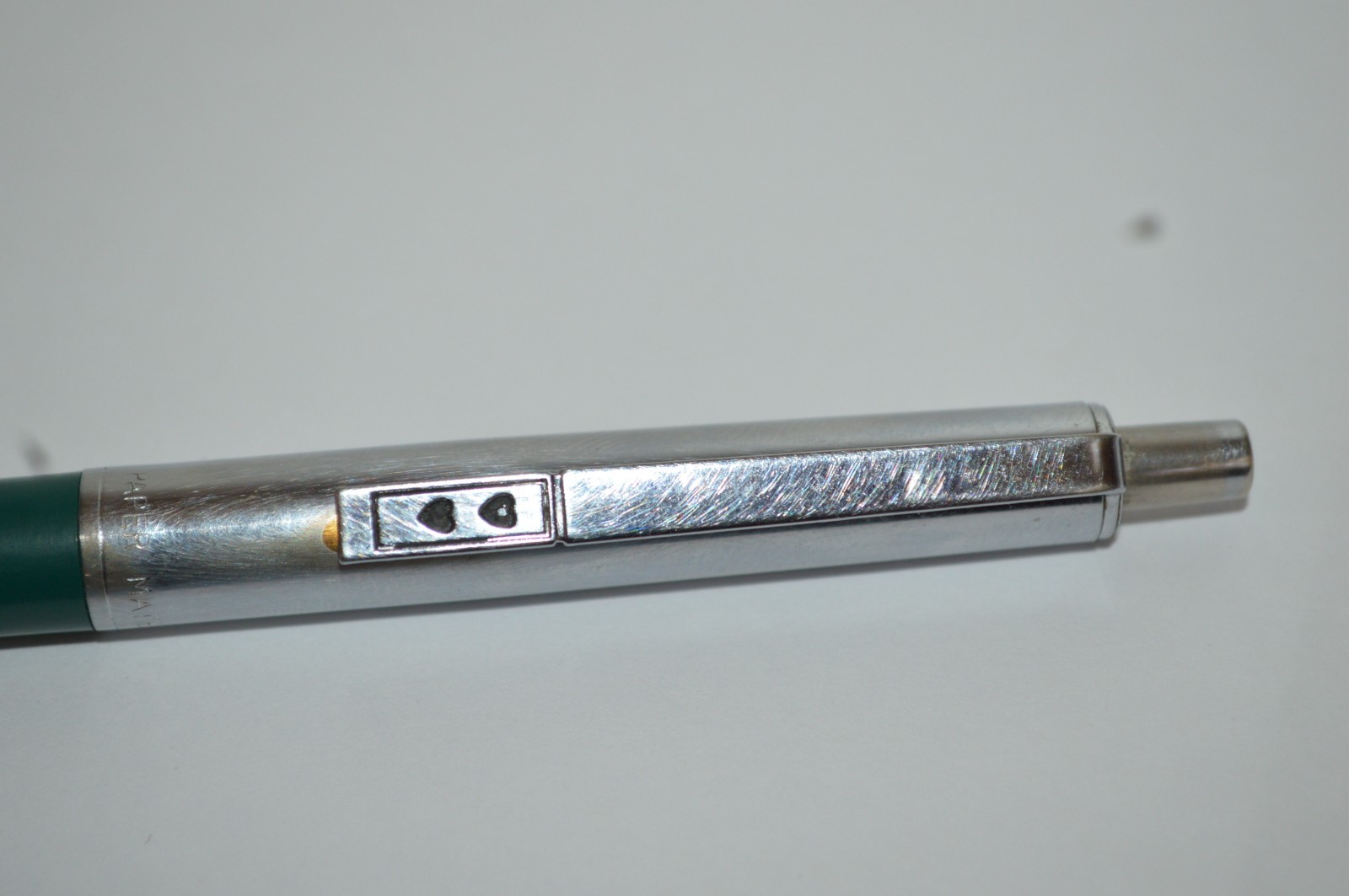 PAPER MATE Profile #2 Regular Grip Ball Pen Dark Green Barrel Made In USA 1990s