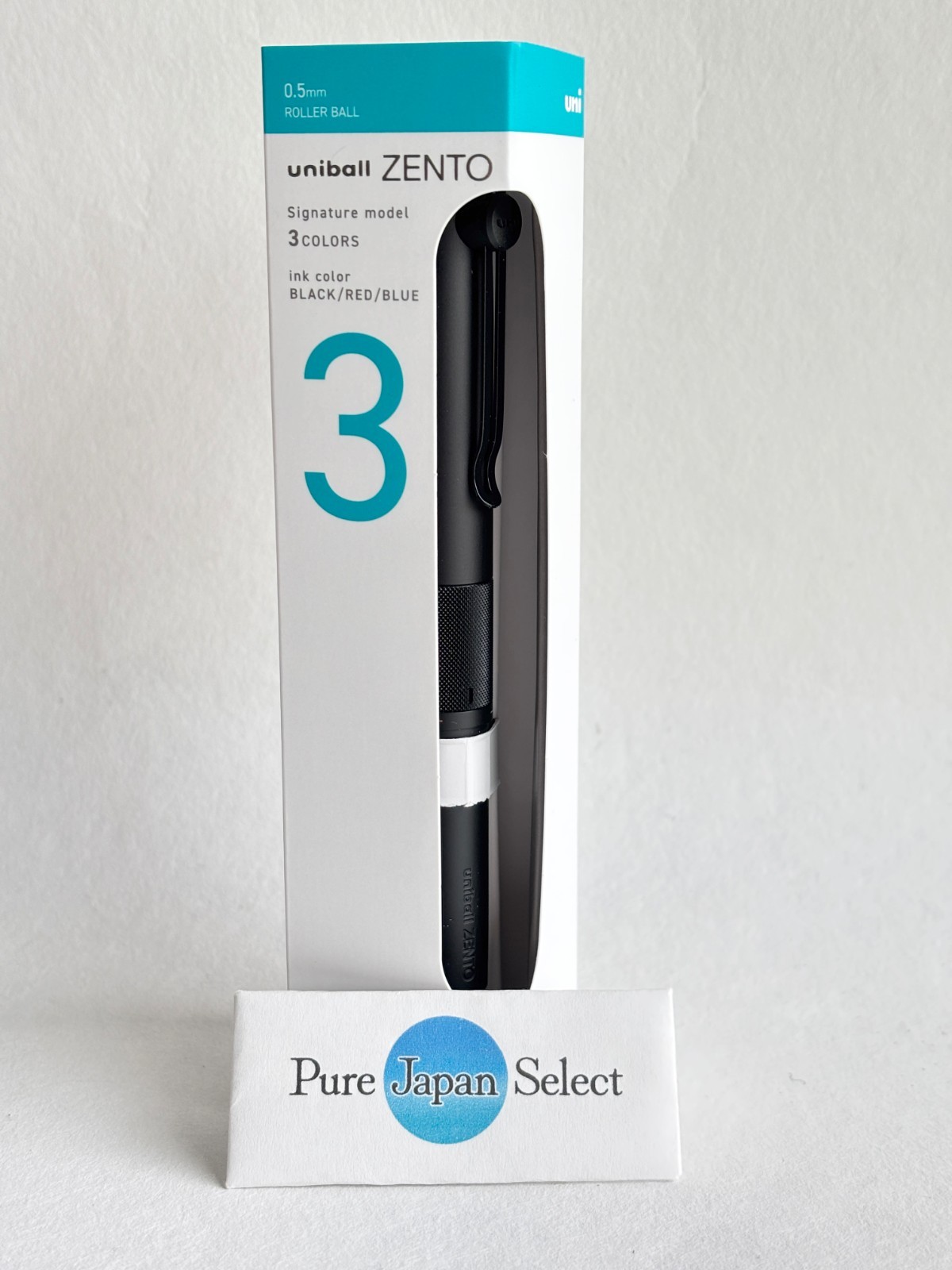 uniball ZENTO Signature Model 3-Color Ballpoint Pen 0.5mm M-Black Black/Red/Blue
