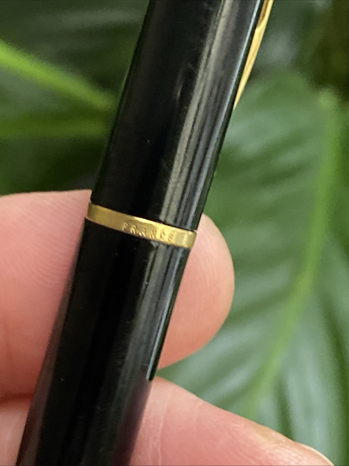 Vintage Waterman Hemisphere Black With Gold Trim Ballpoint & Pencil Set Paris