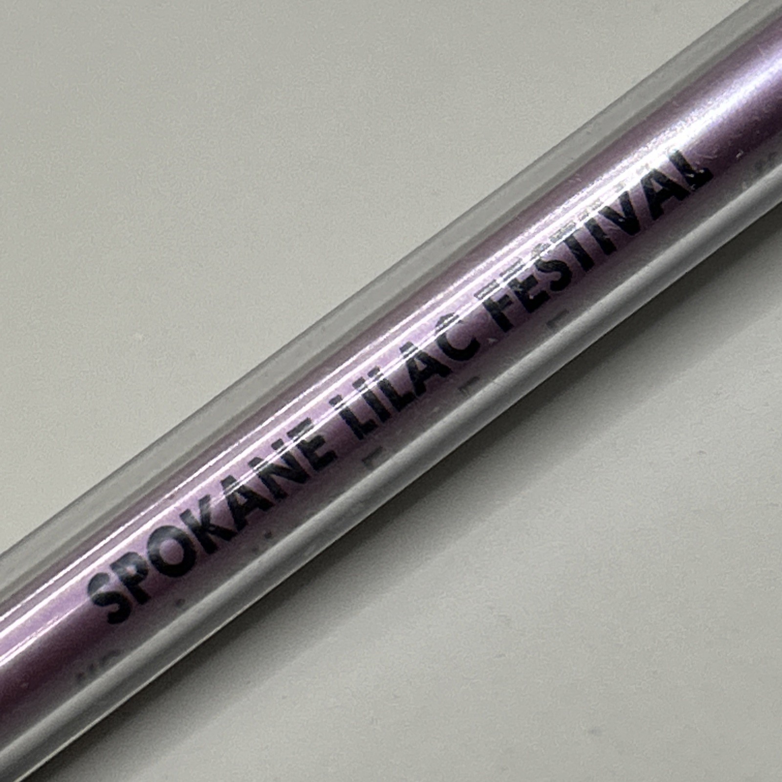 VTG c1960s/70s Rocket Ballpoint Pen SPOKANE LILAC FESTIVAL Souvenir Pen