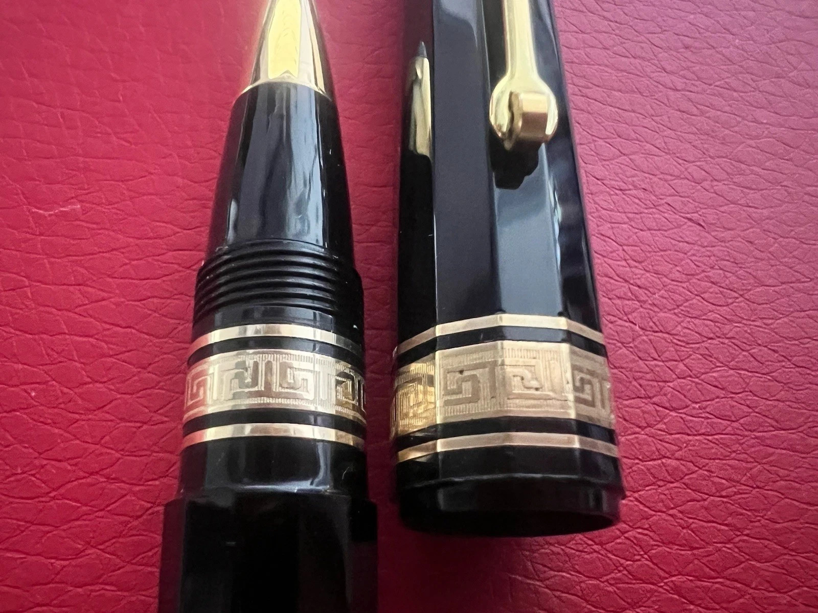 OMAS Paragon Rollerball Pen Multi-Face Gold Greek Engraved